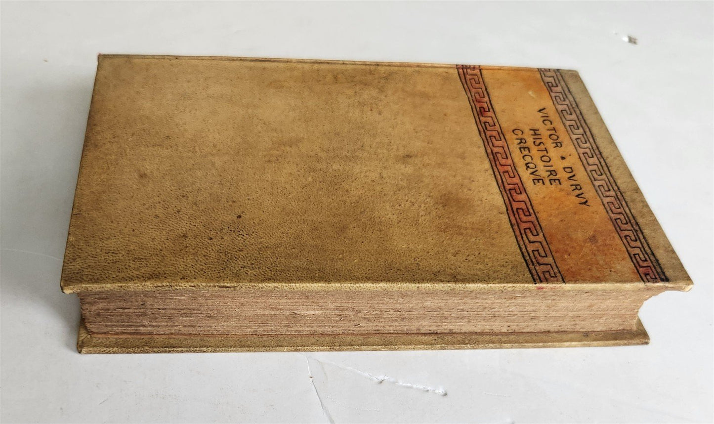 1876 HISTORY of GREECE antique VELLUM BOUND illustrated HISTOIRE CRECQUE