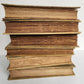 LOT OF 6 ANTIQUE 1890s VELLUM BOUND BOOKS 19th CENTURY decorative