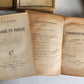 LOT OF 6 ANTIQUE 1890s VELLUM BOUND BOOKS 19th CENTURY decorative