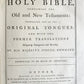 1786 BIBLE in ENGLISH antique ILLUSTRATED FOLIO OLD & NEW TESTAMENT