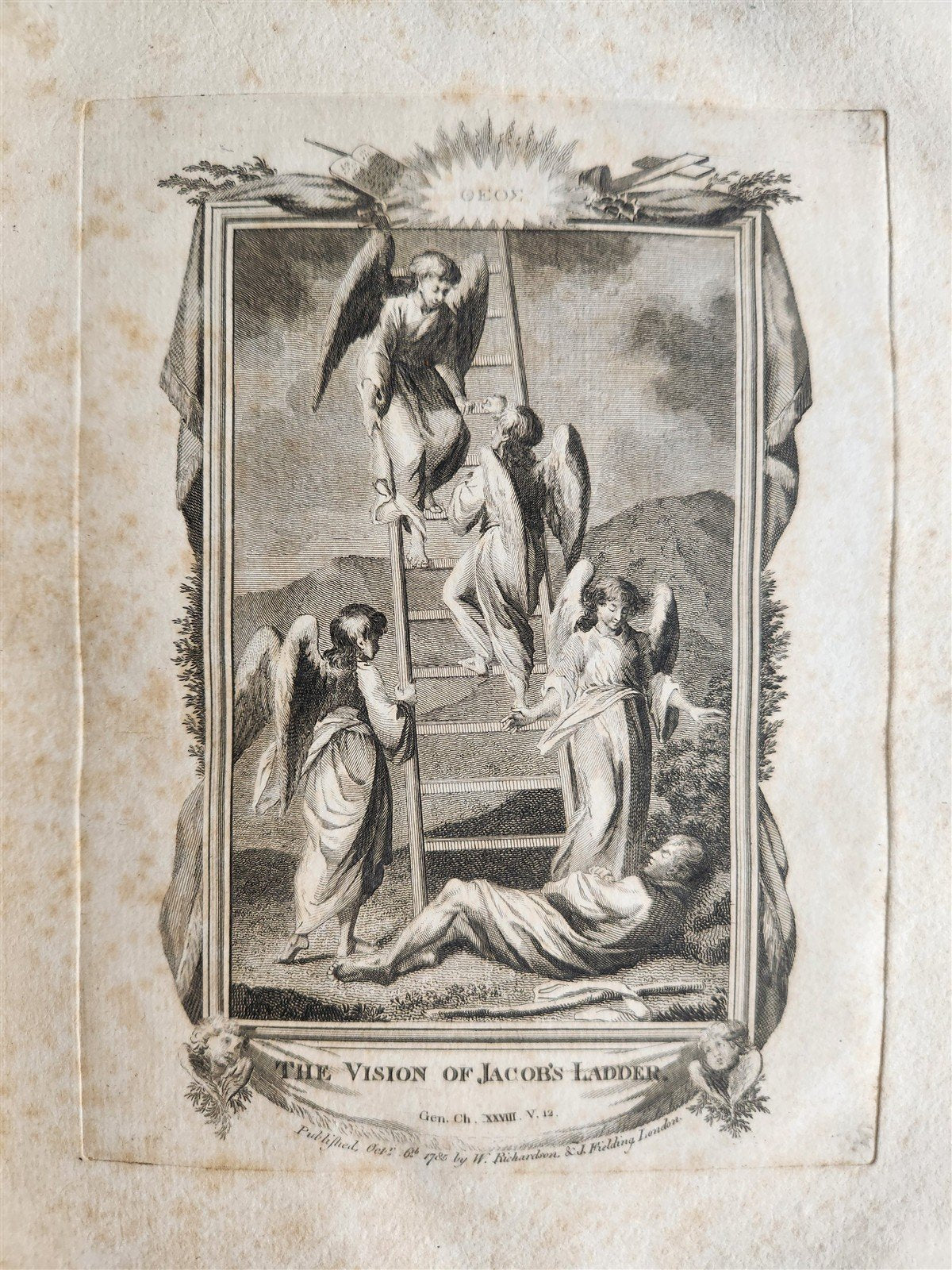 1786 BIBLE in ENGLISH antique ILLUSTRATED FOLIO OLD & NEW TESTAMENT