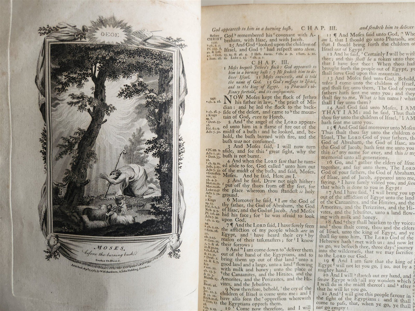1786 BIBLE in ENGLISH antique ILLUSTRATED FOLIO OLD & NEW TESTAMENT