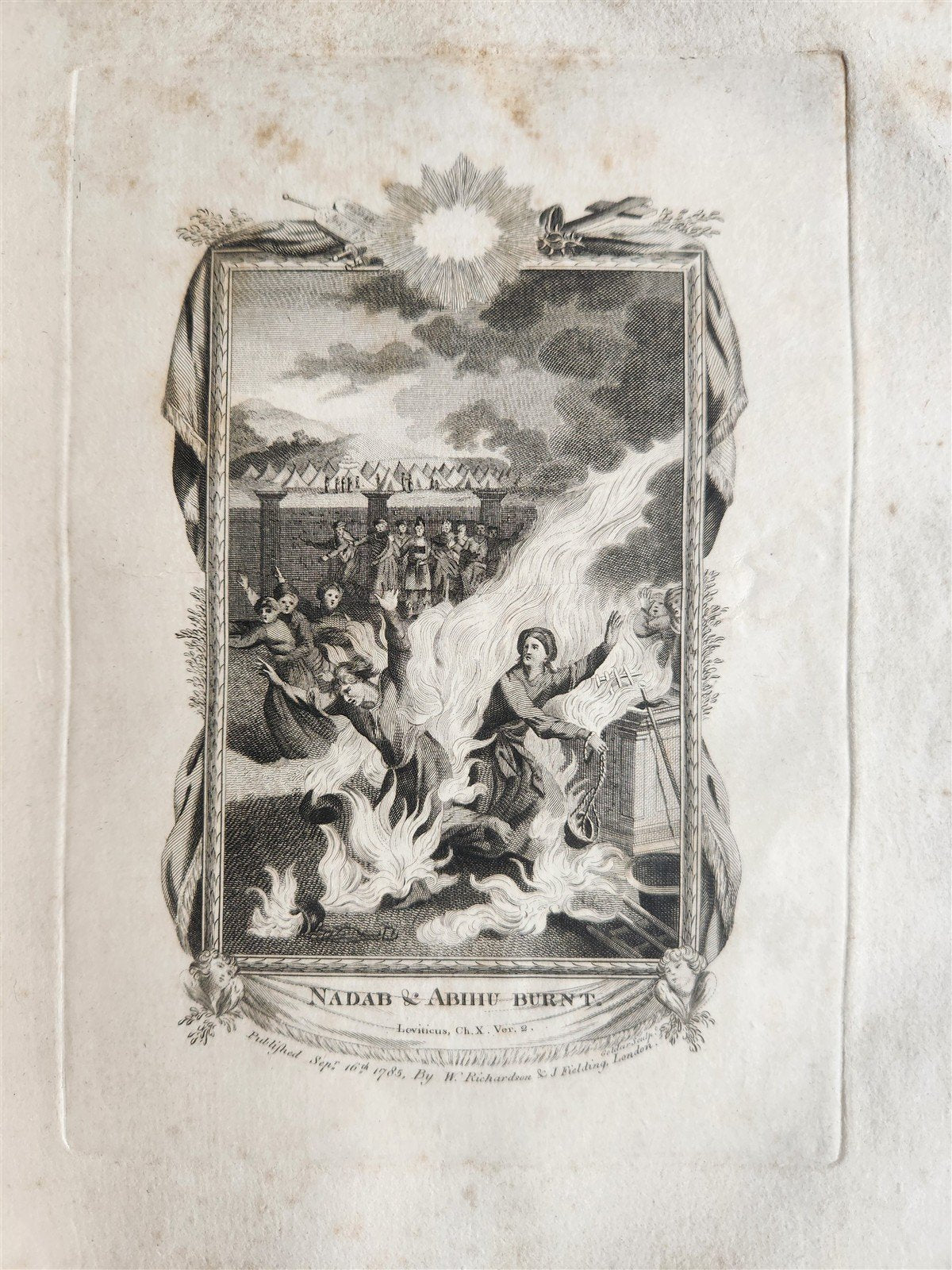 1786 BIBLE in ENGLISH antique ILLUSTRATED FOLIO OLD & NEW TESTAMENT