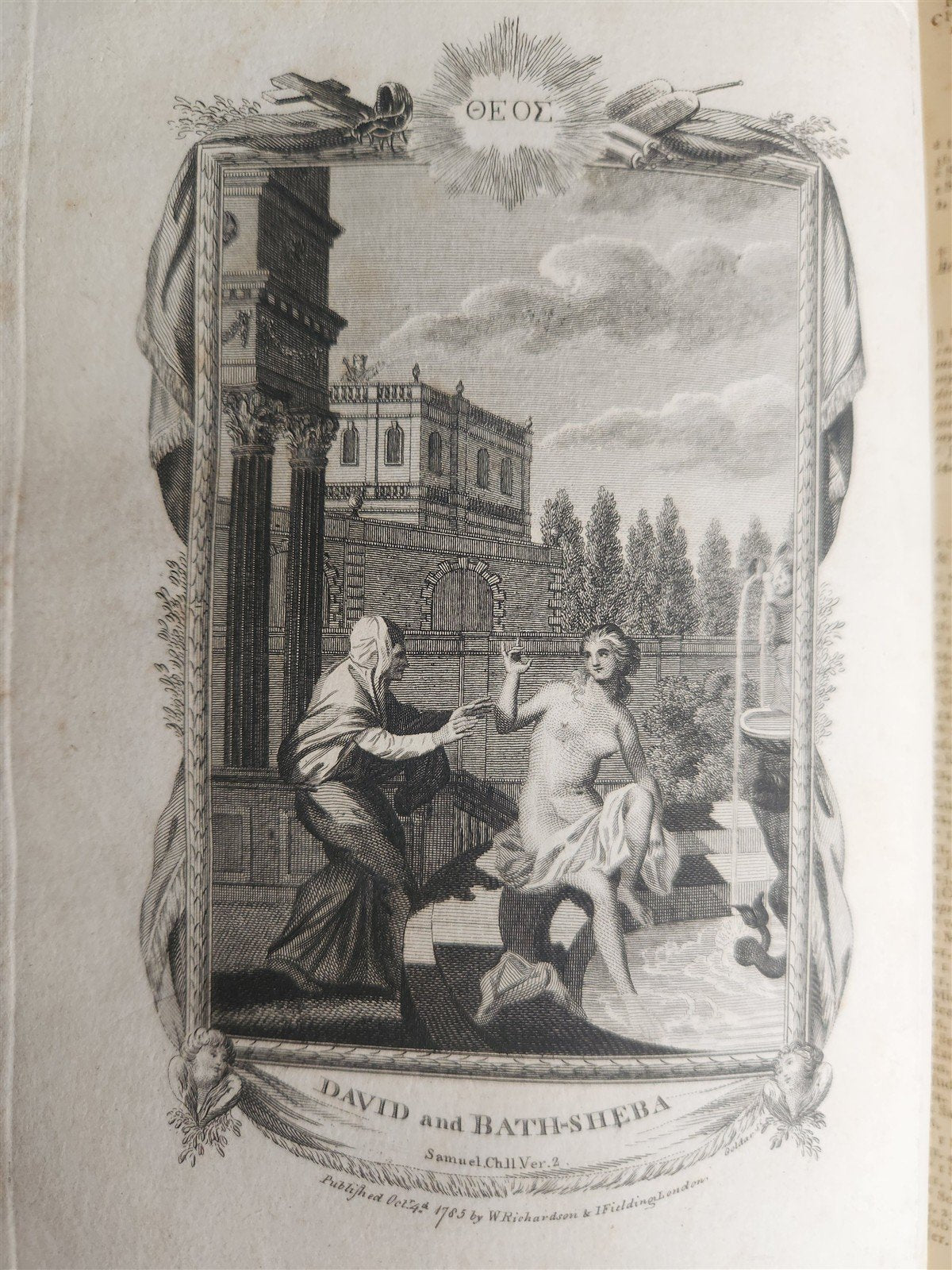 1786 BIBLE in ENGLISH antique ILLUSTRATED FOLIO OLD & NEW TESTAMENT
