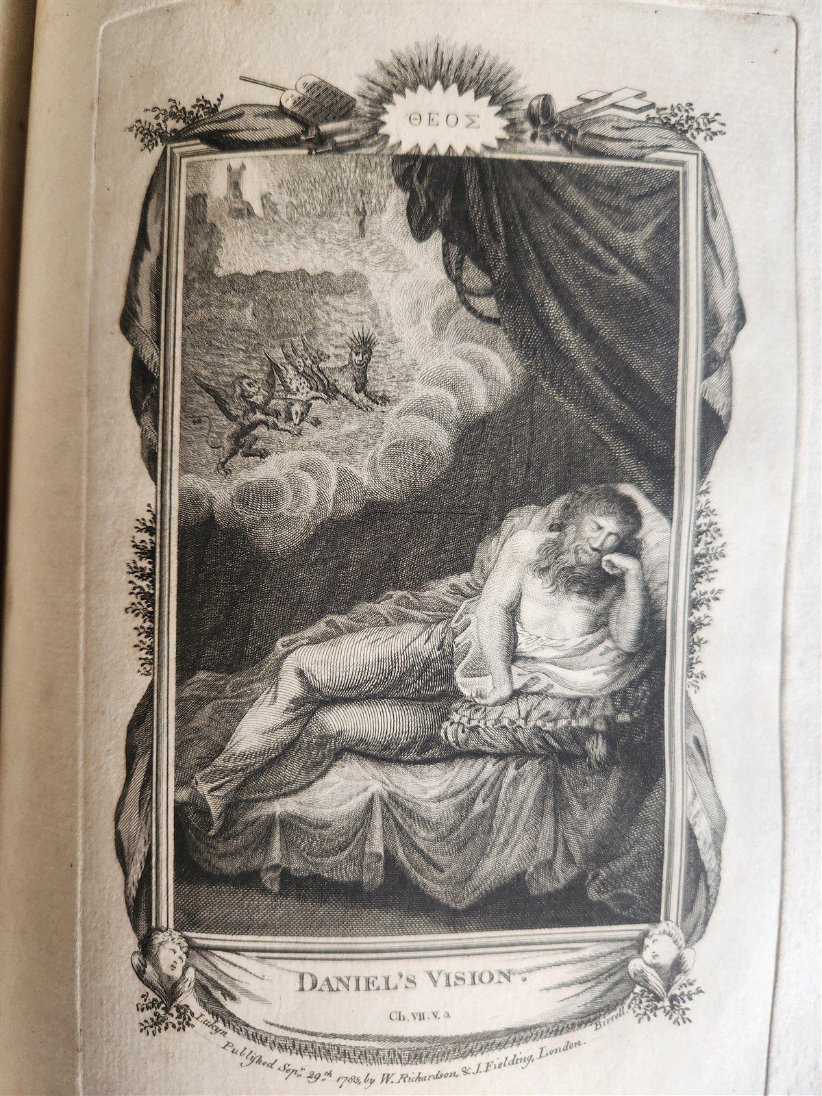 1786 BIBLE in ENGLISH antique ILLUSTRATED FOLIO OLD & NEW TESTAMENT