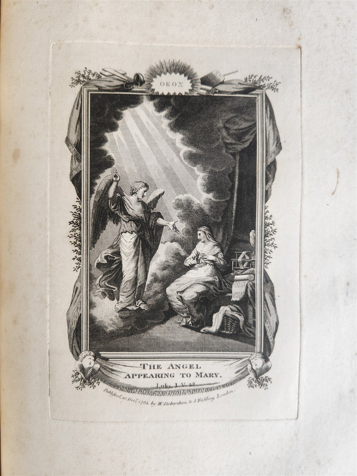 1786 BIBLE in ENGLISH antique ILLUSTRATED FOLIO OLD & NEW TESTAMENT