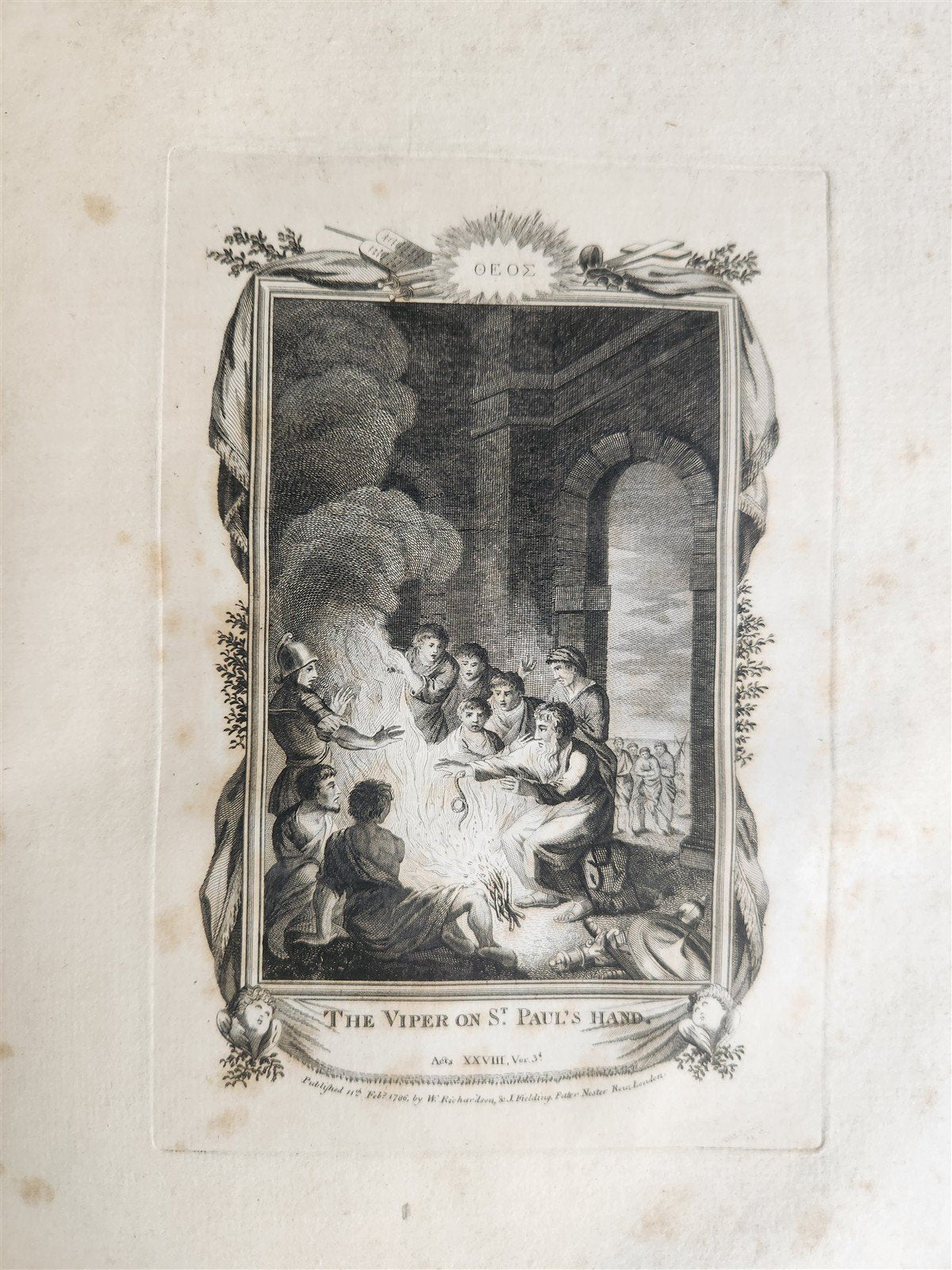 1786 BIBLE in ENGLISH antique ILLUSTRATED FOLIO OLD & NEW TESTAMENT