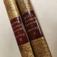 1855 WORKS by Heinrich Koenig antique 2 VOLUMES w/ DECORATIVE BINDINGS in German
