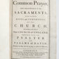 1761 BOOK of COMMON PRAYER Printed by John Baskerville antique
