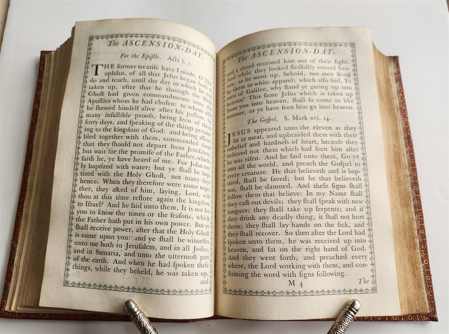 1761 BOOK of COMMON PRAYER Printed by John Baskerville antique