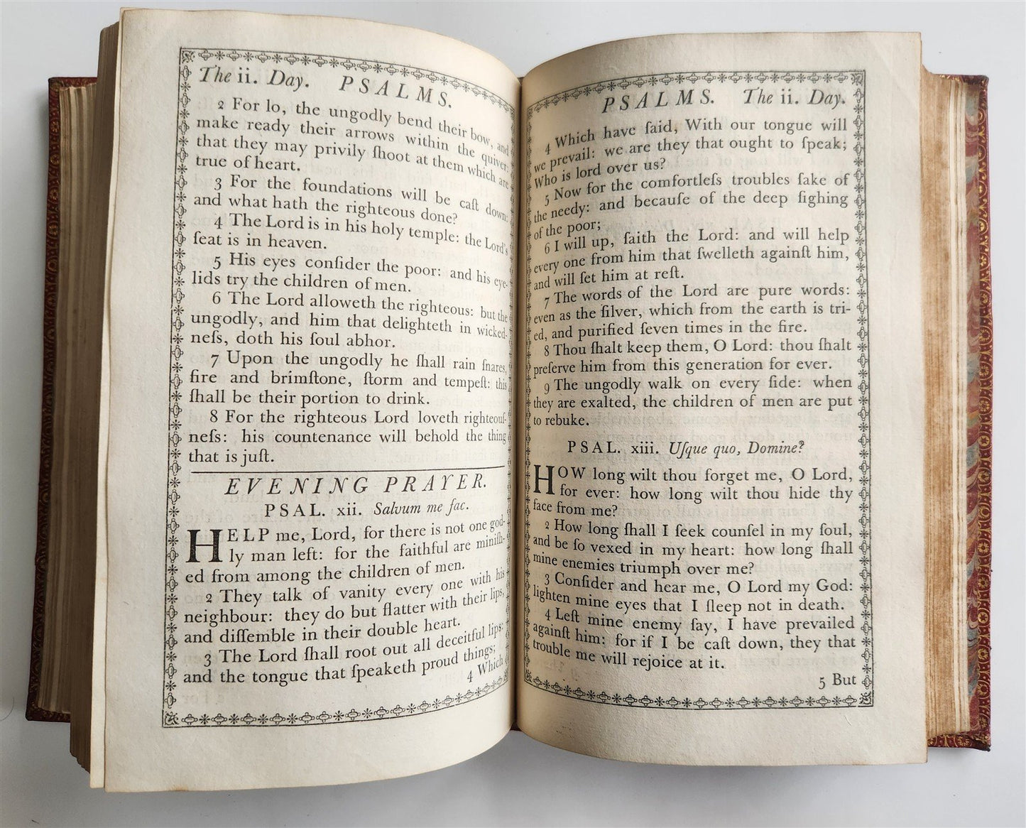 1761 BOOK of COMMON PRAYER Printed by John Baskerville antique