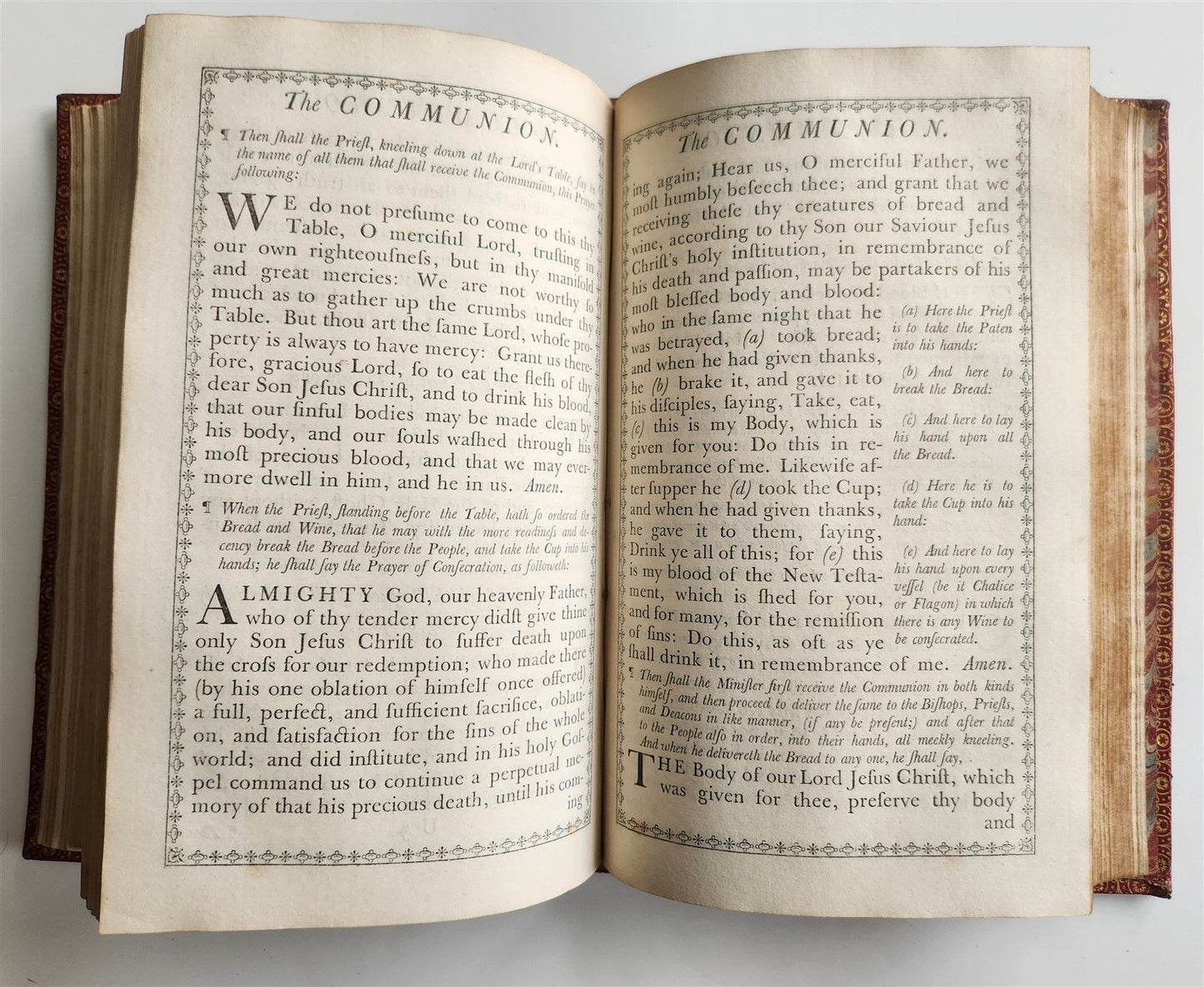 1761 BOOK of COMMON PRAYER Printed by John Baskerville antique