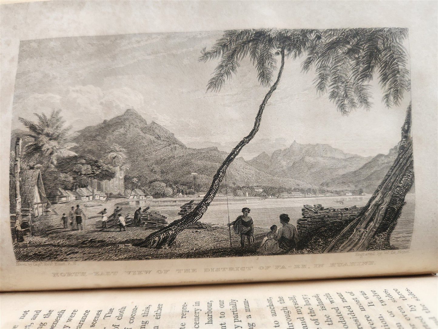 1829 POLYNESIA ILLUSTRATED 2 VOLS antique History Mythology Traditions Manners