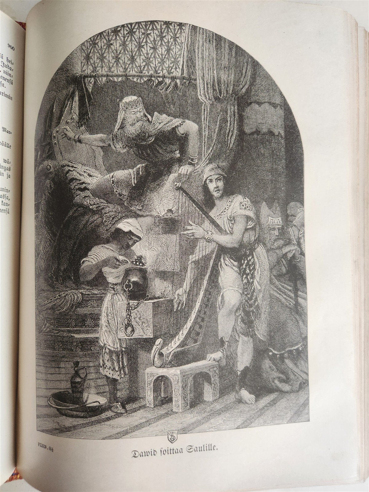 1890 BIBLE in FINNISH ANTIQUE VICTORIAN MASSIVE FOLIO GUSTAVE DORE ILLUSTRATED