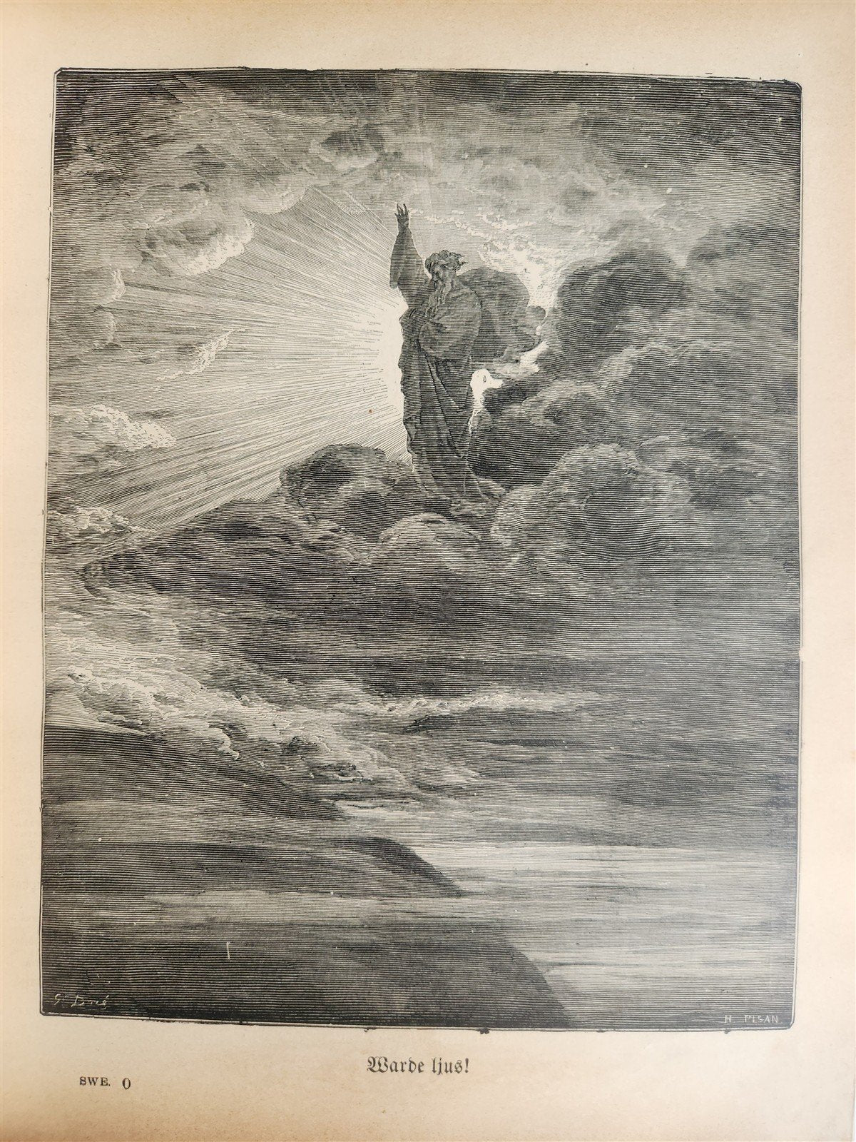 1890 BIBLE in SWEDISH ANTIQUE VICTORIAN MASSIVE FOLIO GUSTAVE DORE ILLUSTRATED