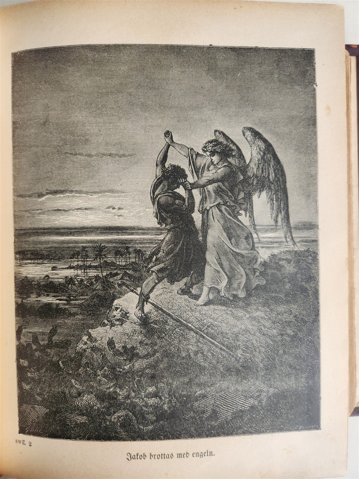 1890 BIBLE in SWEDISH ANTIQUE VICTORIAN MASSIVE FOLIO GUSTAVE DORE ILLUSTRATED