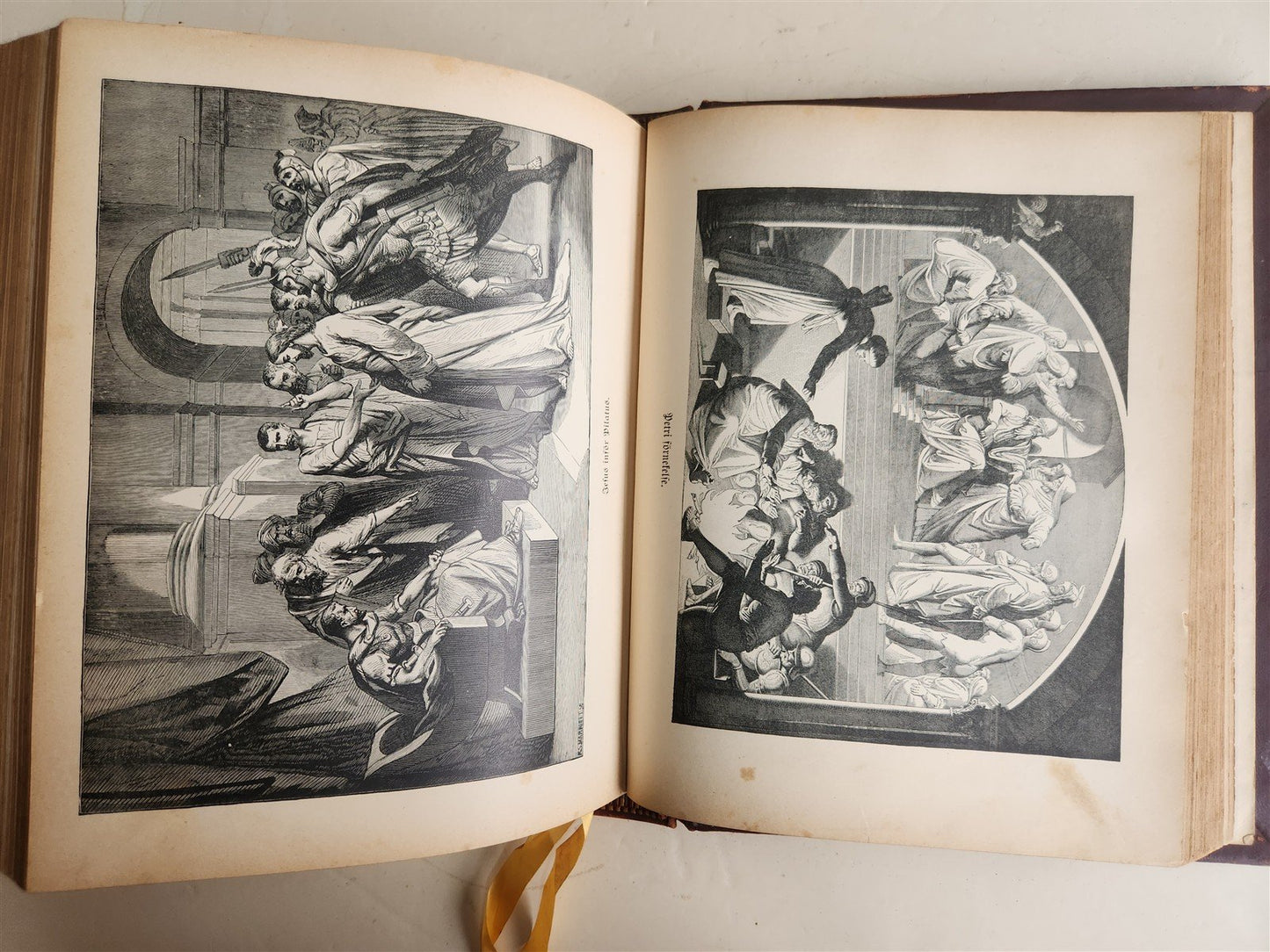 1890 BIBLE in SWEDISH ANTIQUE VICTORIAN MASSIVE FOLIO GUSTAVE DORE ILLUSTRATED