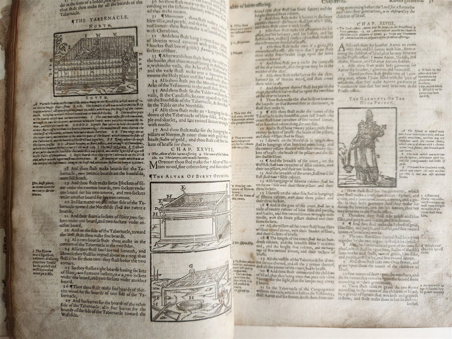 1615 BIBLE in ENGLISH by ROBERT BARKER antique ILLUSTRATED