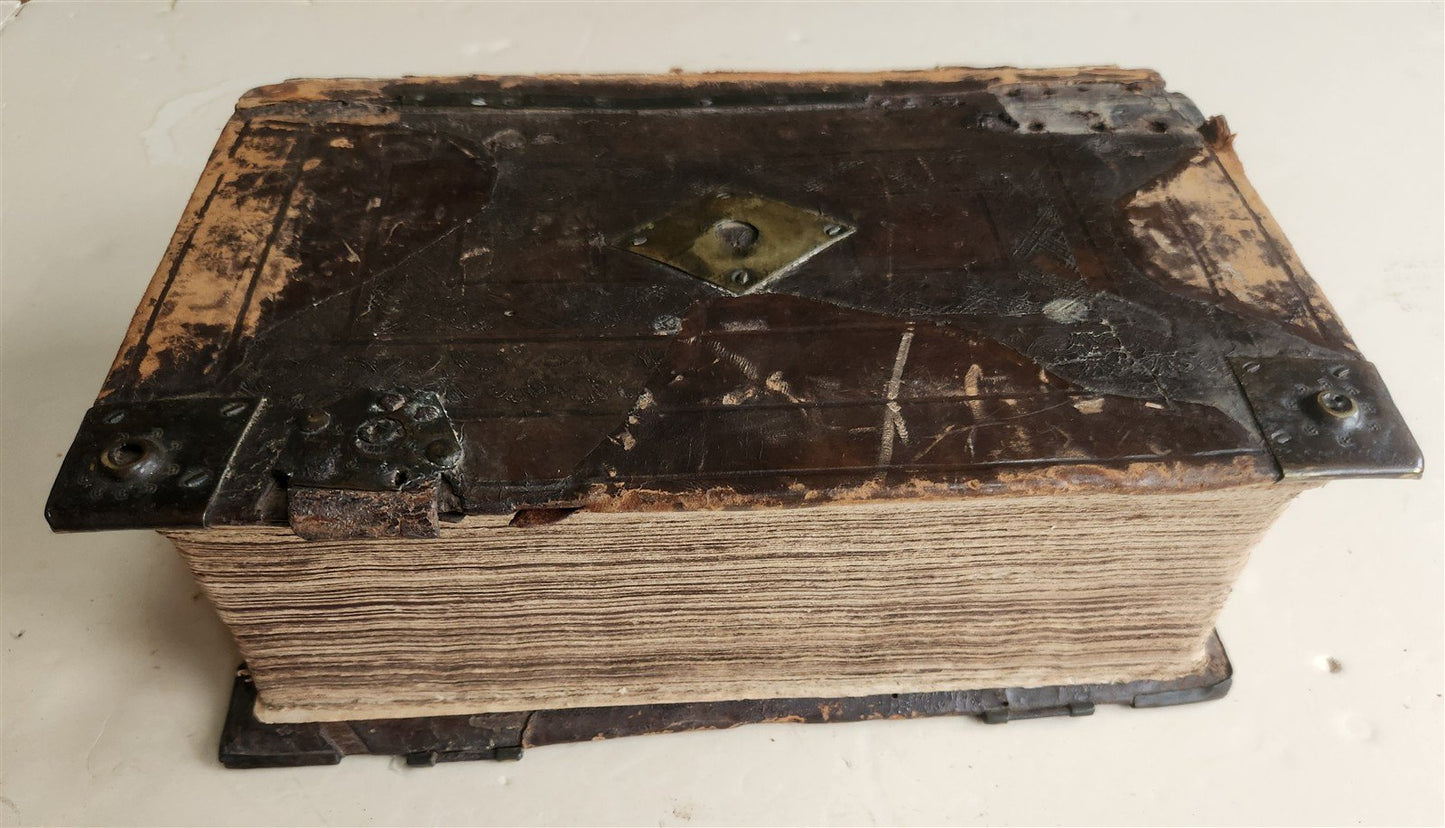 1610 BIBLE in ENGLISH by ROBERT BARKER antique GENEVA VERSION