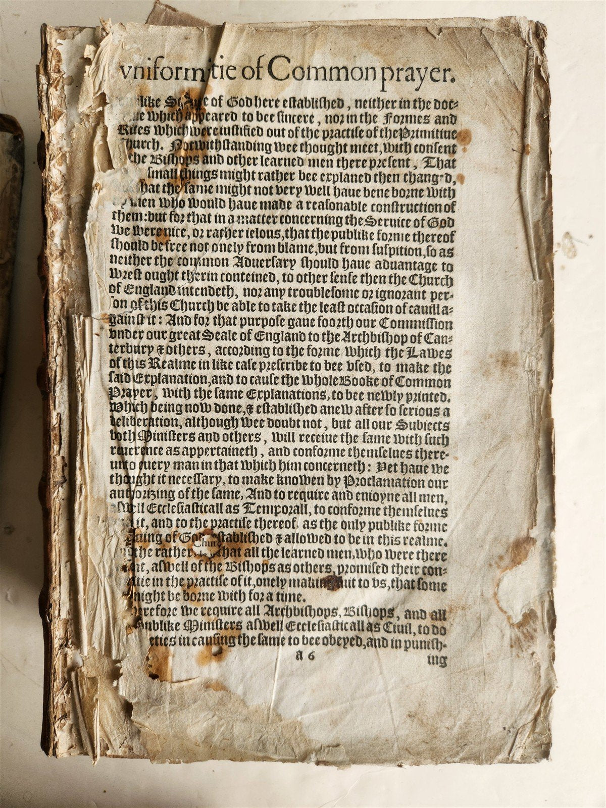 1610 BIBLE in ENGLISH by ROBERT BARKER antique GENEVA VERSION