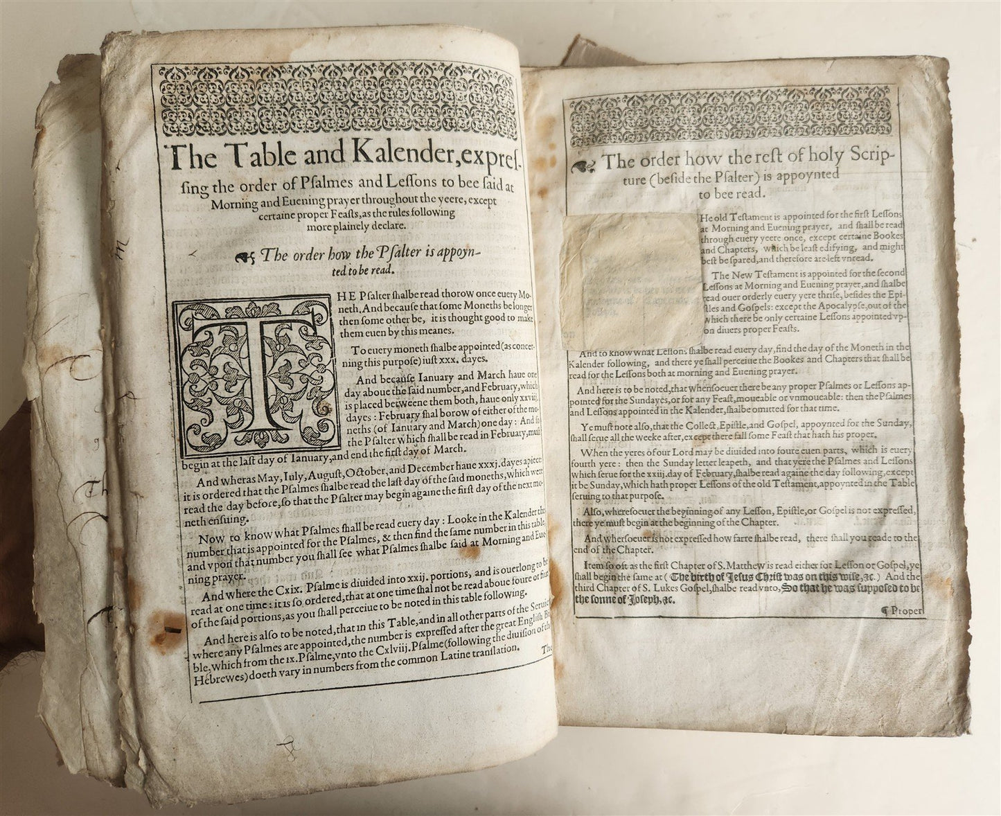1610 BIBLE in ENGLISH by ROBERT BARKER antique GENEVA VERSION