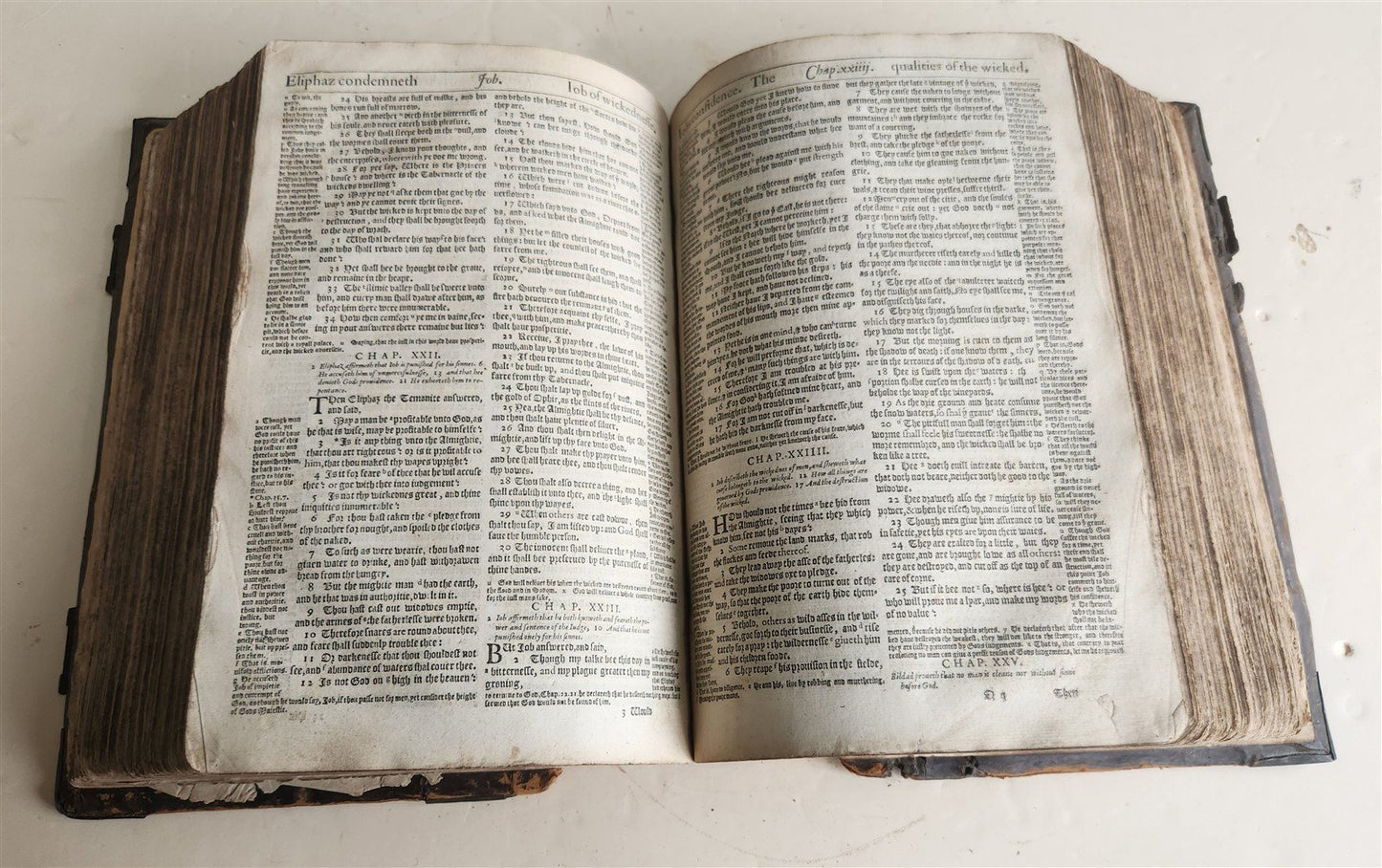 1610 BIBLE in ENGLISH by ROBERT BARKER antique GENEVA VERSION