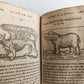 1584 ILLUSTRATED HISTORY of PLANTS & ANIMALS by Linocier antique VELLUM BOUND