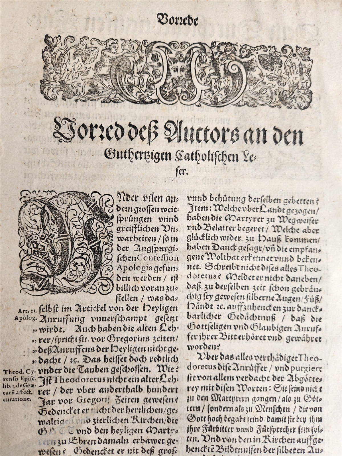 1607 GERMAN THEOLOGY ILLUSTRATED antique PIGSKIN BOUND FOLIO