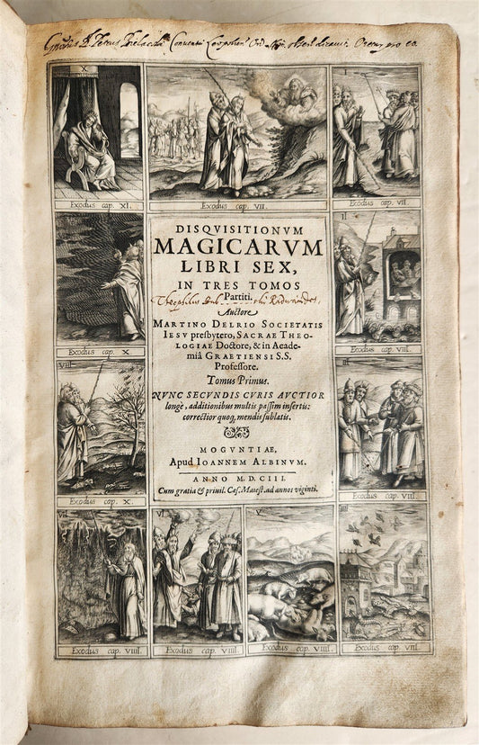 1603 Disquisitionum magicarum by Martin DEL RIO antique MAGIC TREATISE FOLIO