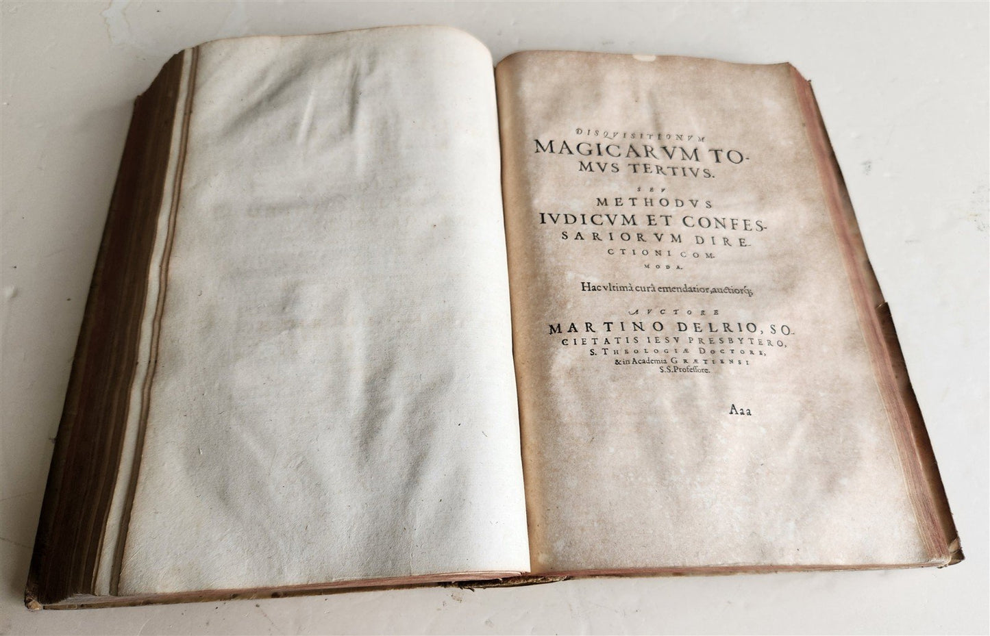 1603 Disquisitionum magicarum by Martin DEL RIO antique MAGIC TREATISE FOLIO