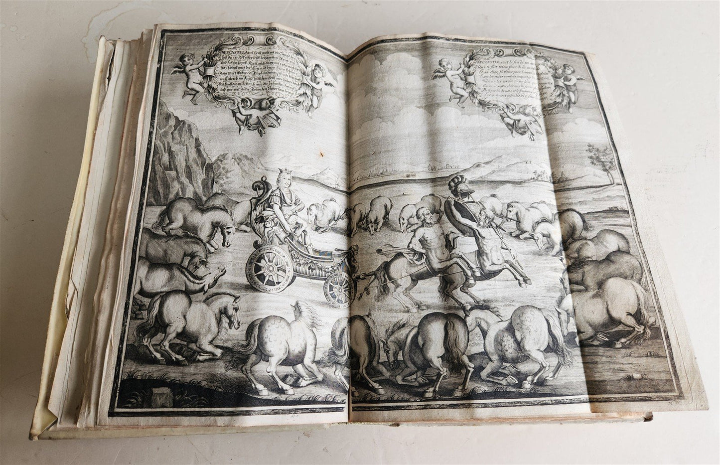 1700 HORSE BOOK FULLY ILLUSTRATED antique RIDING SCHOOL FOLIO