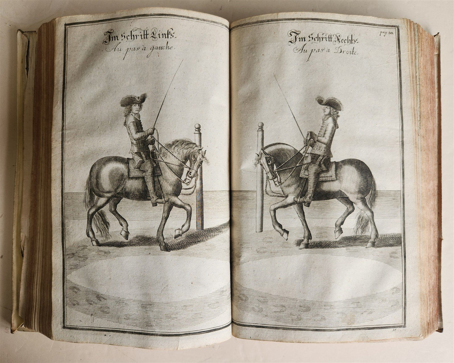 1700 HORSE BOOK FULLY ILLUSTRATED antique RIDING SCHOOL FOLIO
