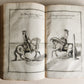 1700 HORSE BOOK FULLY ILLUSTRATED antique RIDING SCHOOL FOLIO