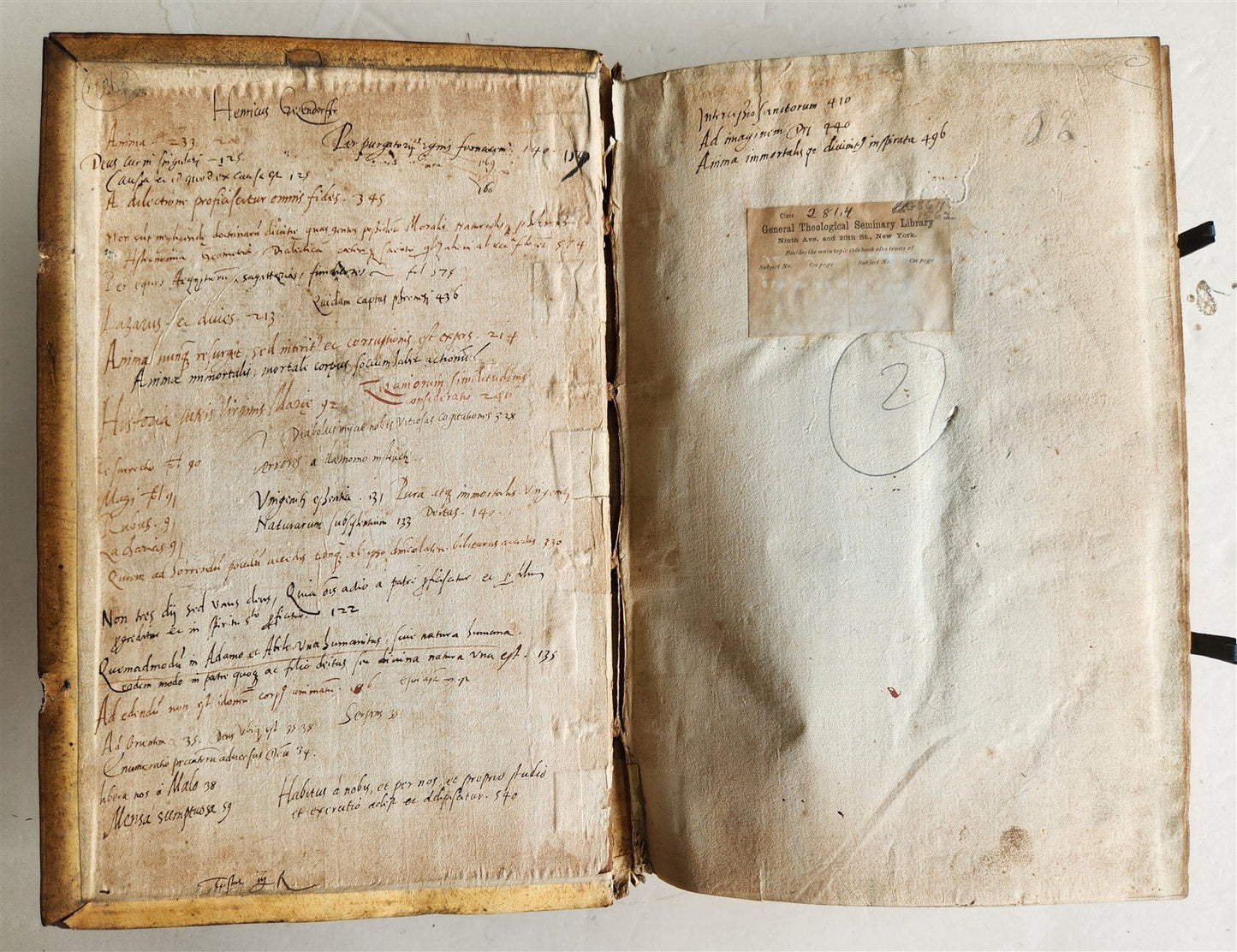 1562 PHILOSOPHY by Gregory of Nyssa antique PIGSKIN BOUND 16th CENTURY FOLIO