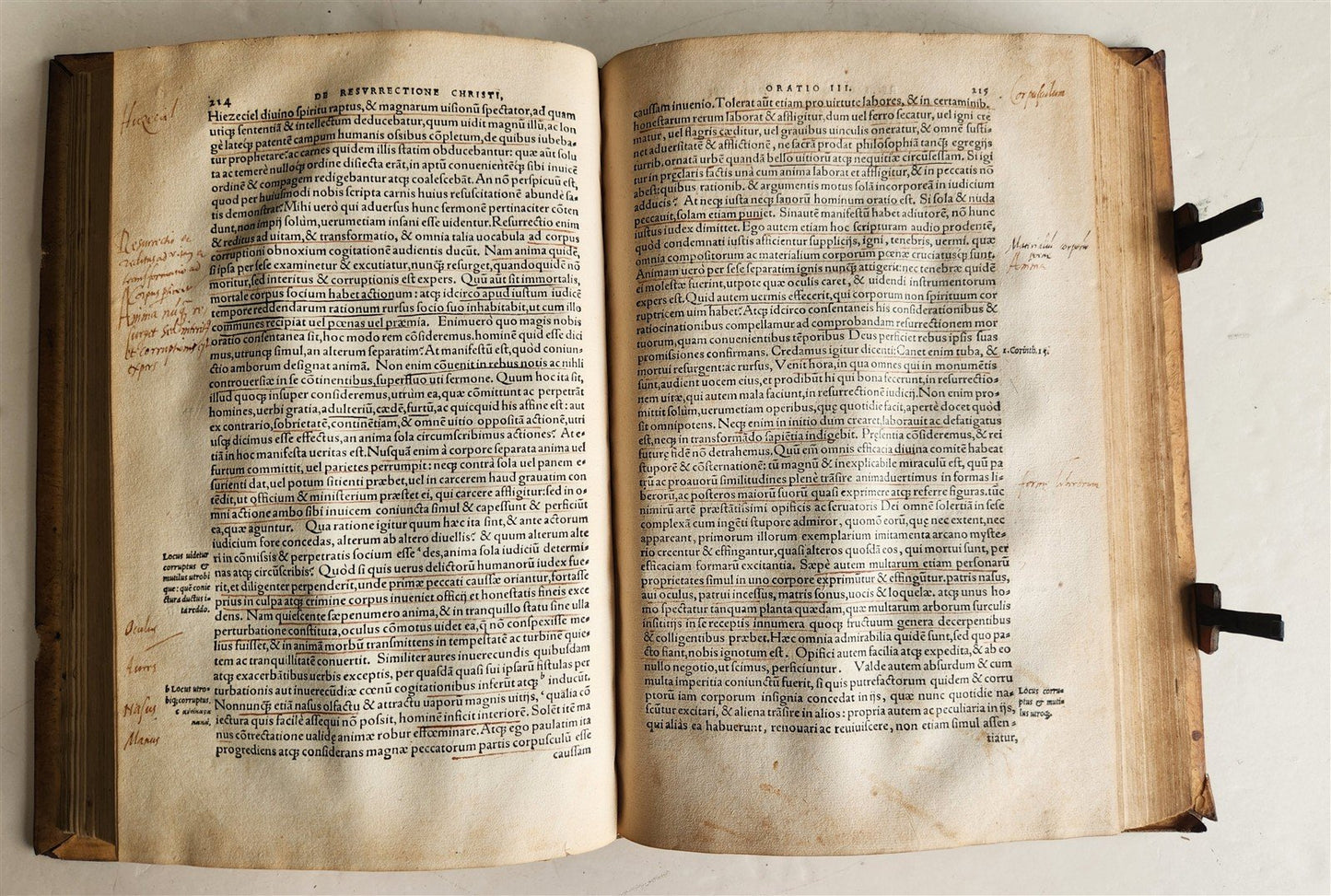 1562 PHILOSOPHY by Gregory of Nyssa antique PIGSKIN BOUND 16th CENTURY FOLIO