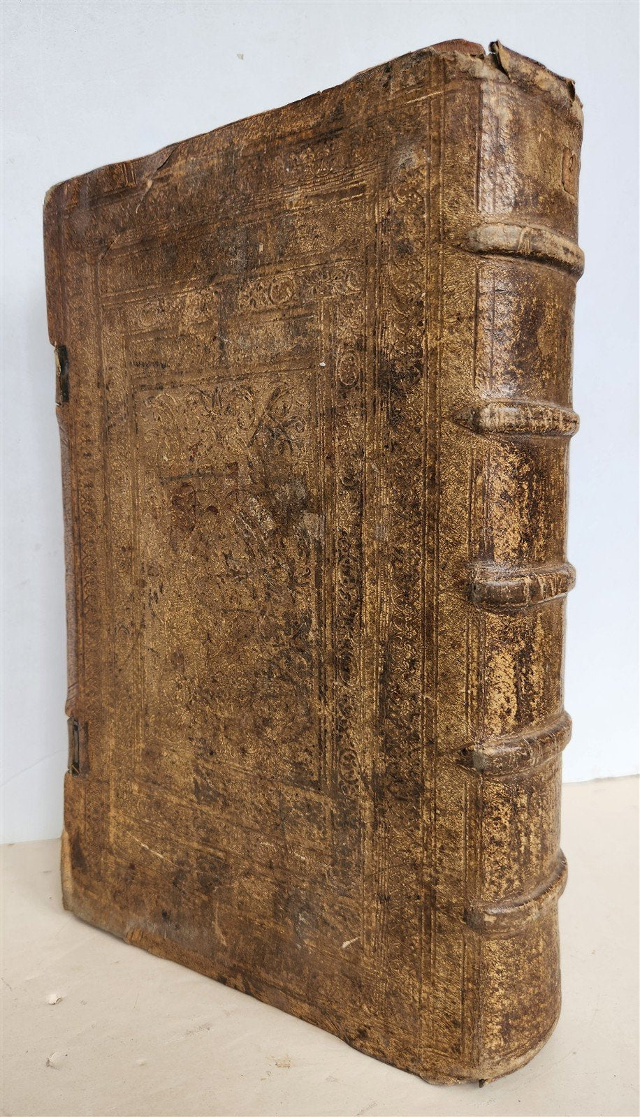1569 FLAVIUS JOSEPHUS ILLUSTRATED JEWISH HISTORY antique PIGSKIN FOLIO JUDAICA