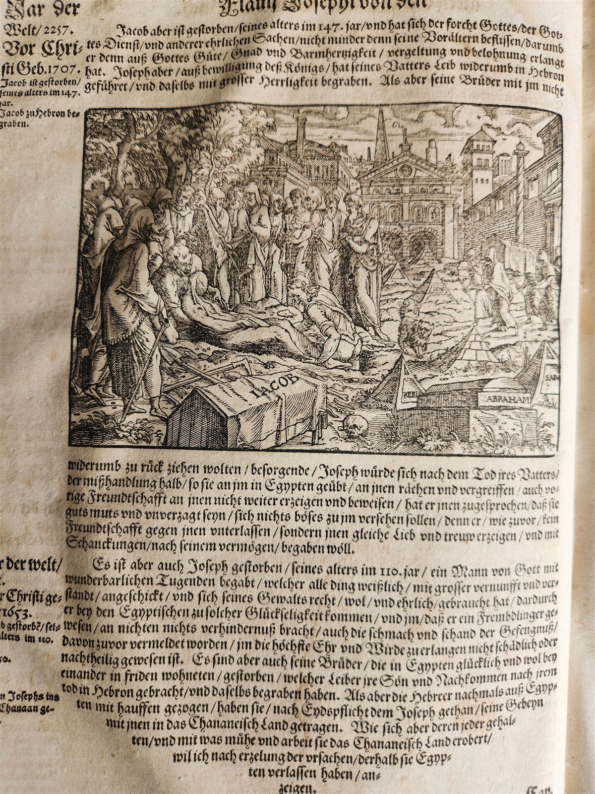 1569 FLAVIUS JOSEPHUS ILLUSTRATED JEWISH HISTORY antique PIGSKIN FOLIO JUDAICA