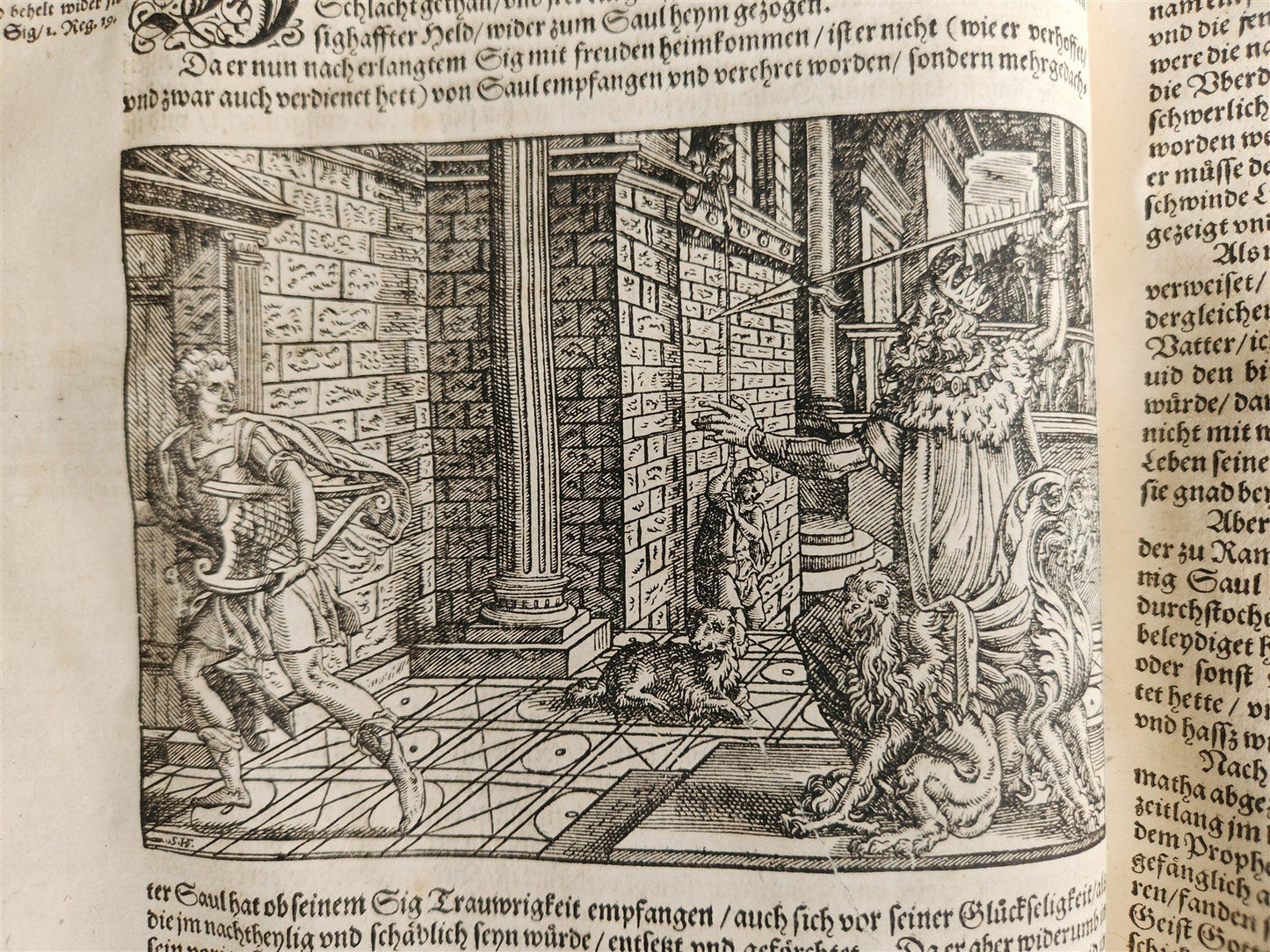 1569 FLAVIUS JOSEPHUS ILLUSTRATED JEWISH HISTORY antique PIGSKIN FOLIO JUDAICA