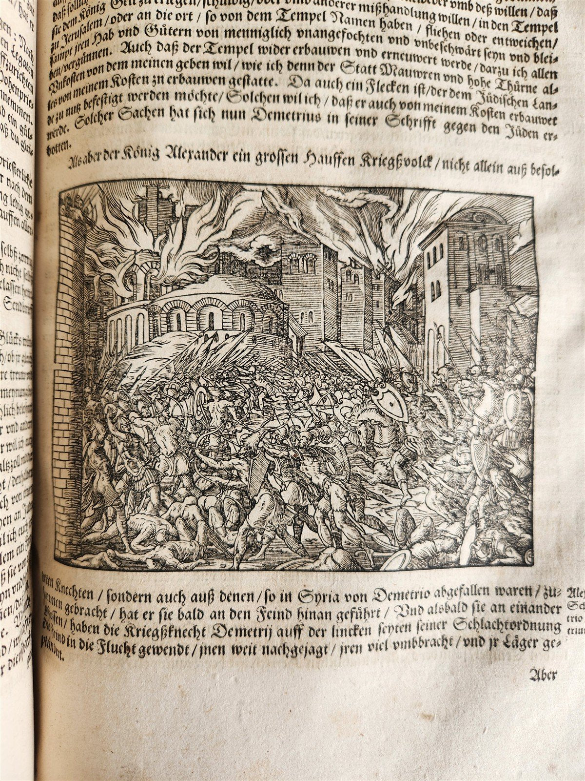 1569 FLAVIUS JOSEPHUS ILLUSTRATED JEWISH HISTORY antique PIGSKIN FOLIO JUDAICA