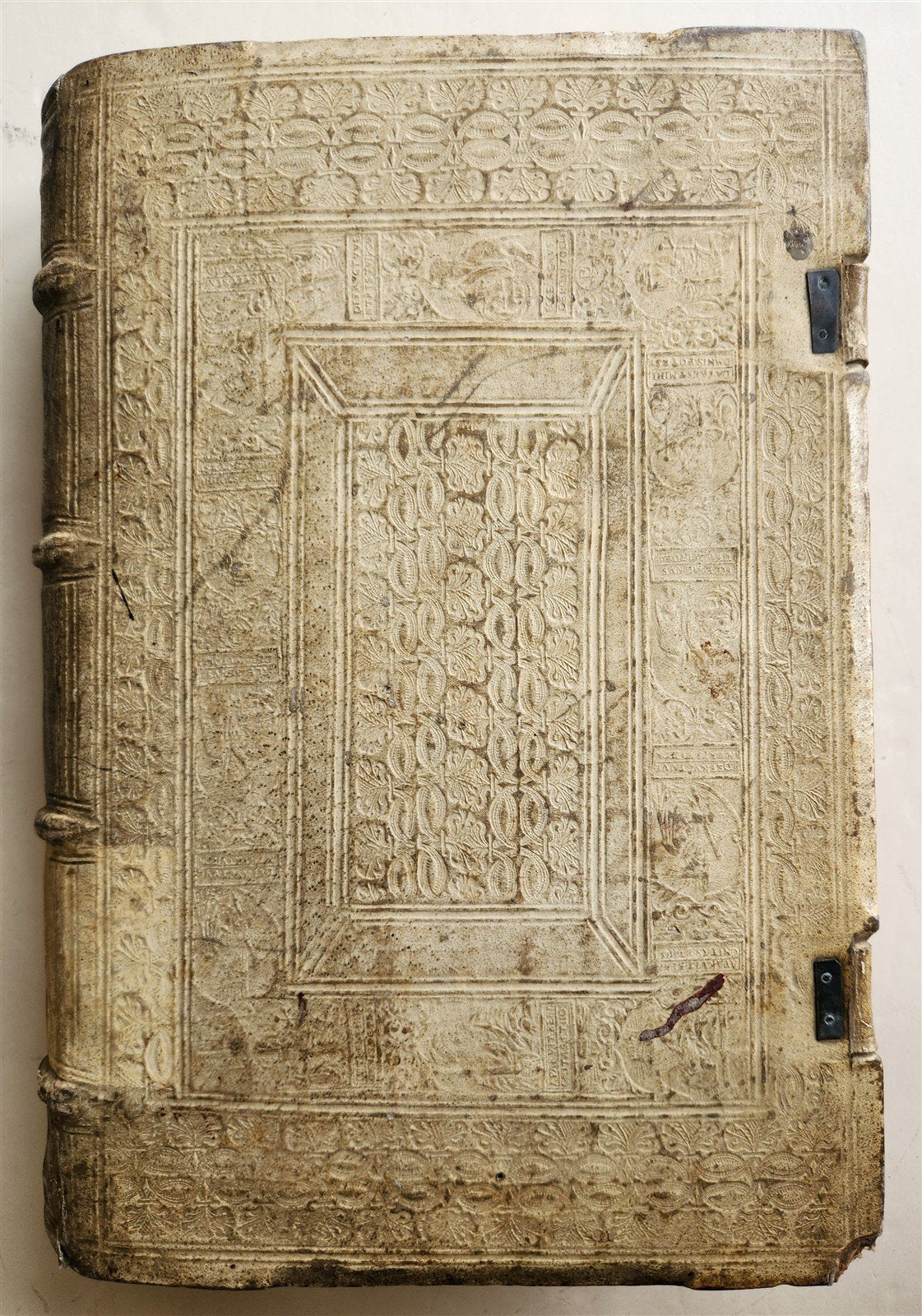 1569 CONFESSIONS of ST.AUGUSTINE by Jerónimo Torres antique PIGSKIN BOUND FOLIO