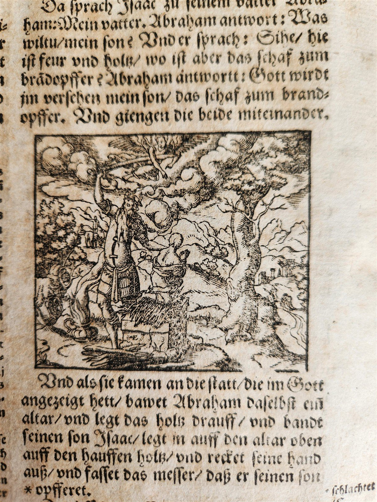 1597 BIBLE in GERMAN ILLUSTRATED by Bocksberger & J. Amman antique PIGSKIN FOLIO