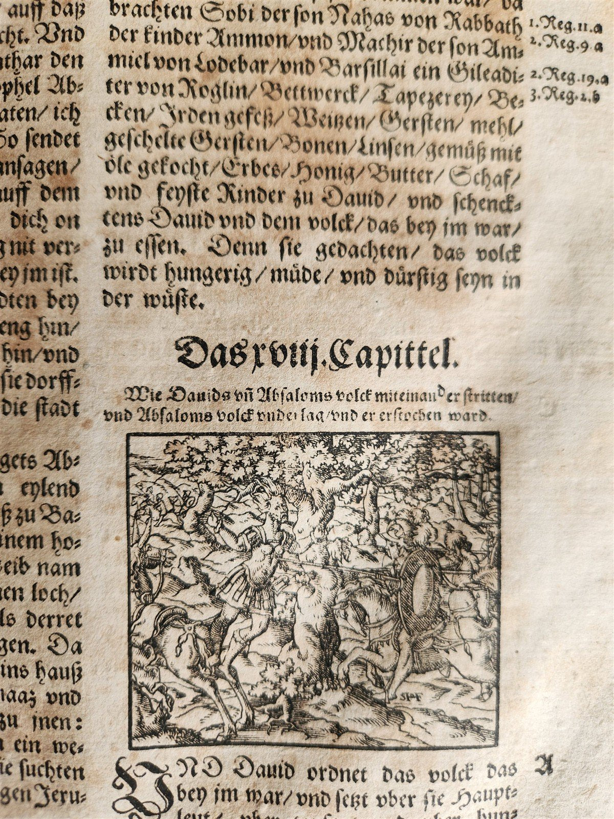 1597 BIBLE in GERMAN ILLUSTRATED by Bocksberger & J. Amman antique PIGSKIN FOLIO