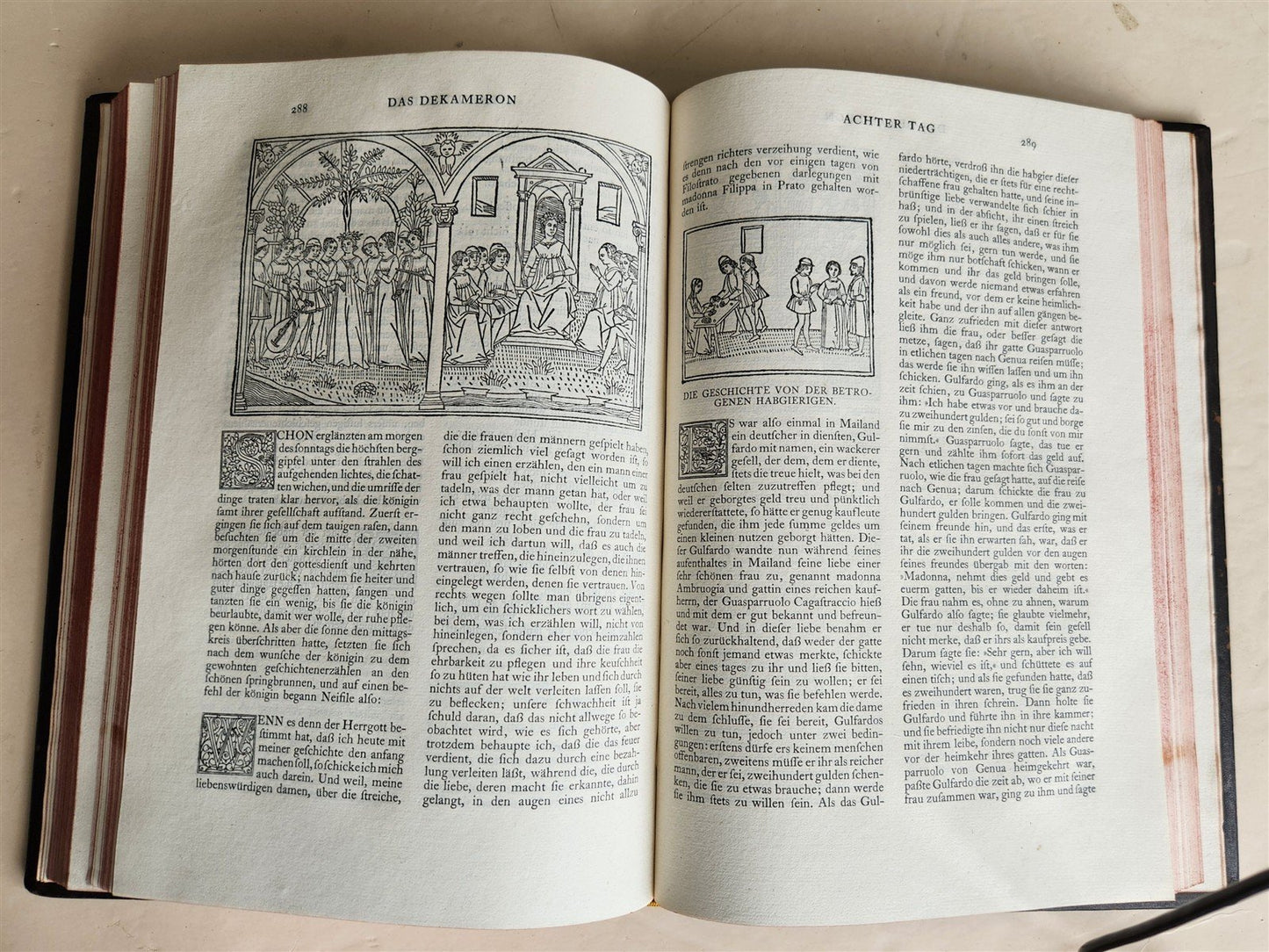 1912 DECAMERON in GERMAN by BOCCACCHIO antique LTD EDITION ILLUSTRATED FOLIO
