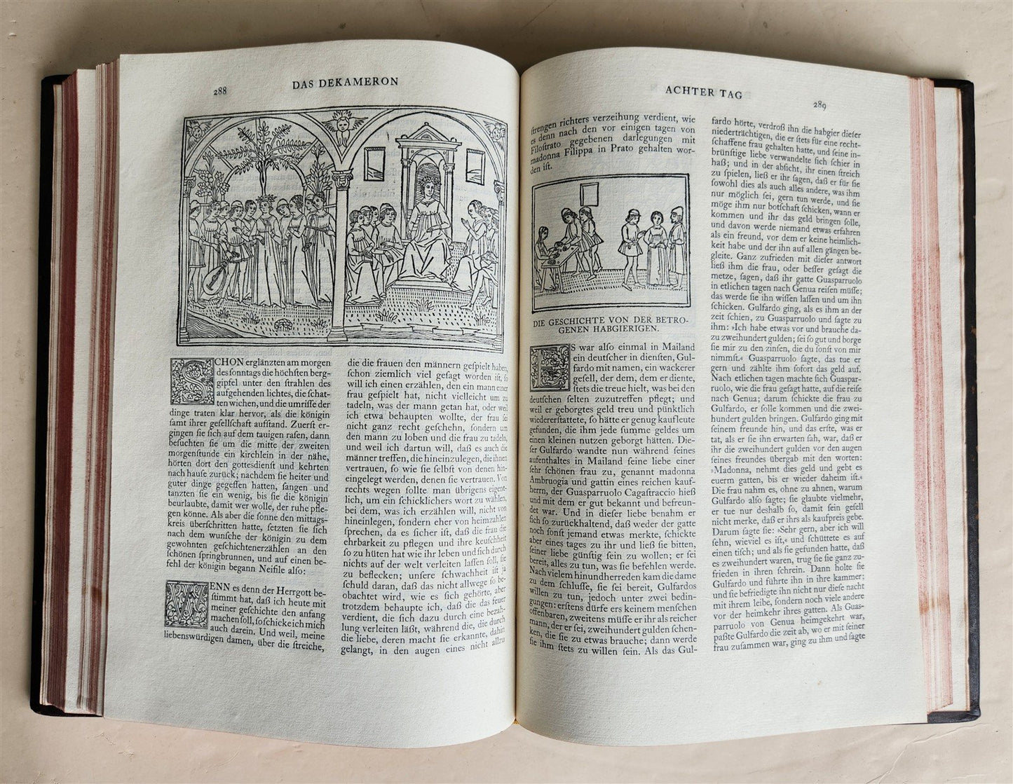 1912 DECAMERON in GERMAN by BOCCACCHIO antique LTD EDITION ILLUSTRATED FOLIO