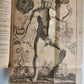 1720 ANATOMY ILLUSTRATED w/ MOVEABLE PARTS antique FOLIO