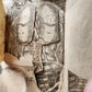 1720 ANATOMY ILLUSTRATED w/ MOVEABLE PARTS antique FOLIO
