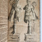 1720 ANATOMY ILLUSTRATED w/ MOVEABLE PARTS antique FOLIO