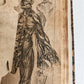 1720 ANATOMY ILLUSTRATED w/ MOVEABLE PARTS antique FOLIO