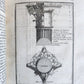1759 ARCHITECTURE FULLY ILLUSTRATED by d'AVILER antique VIGNOLA MICHELANGELO