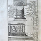 1759 ARCHITECTURE FULLY ILLUSTRATED by d'AVILER antique VIGNOLA MICHELANGELO